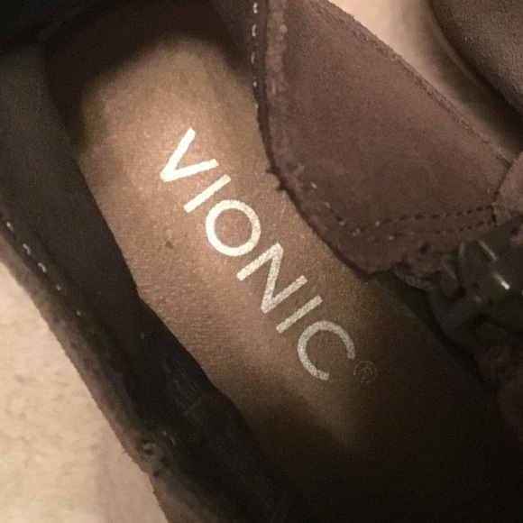 Vionic Joy Vera Brown Suede Ankle Boots - 6 - Picture 8 of 9